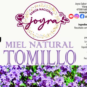 Mostrando la etiqueta de miel de tomillo
