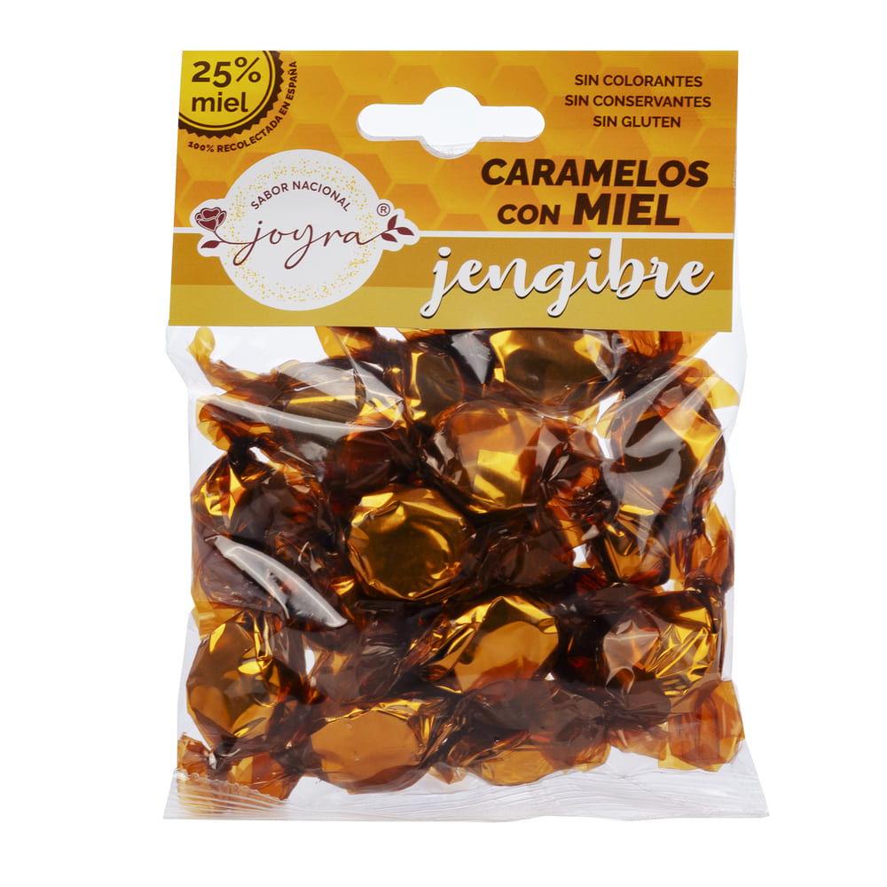 Caramelos con miel y jengibre 100 gr.