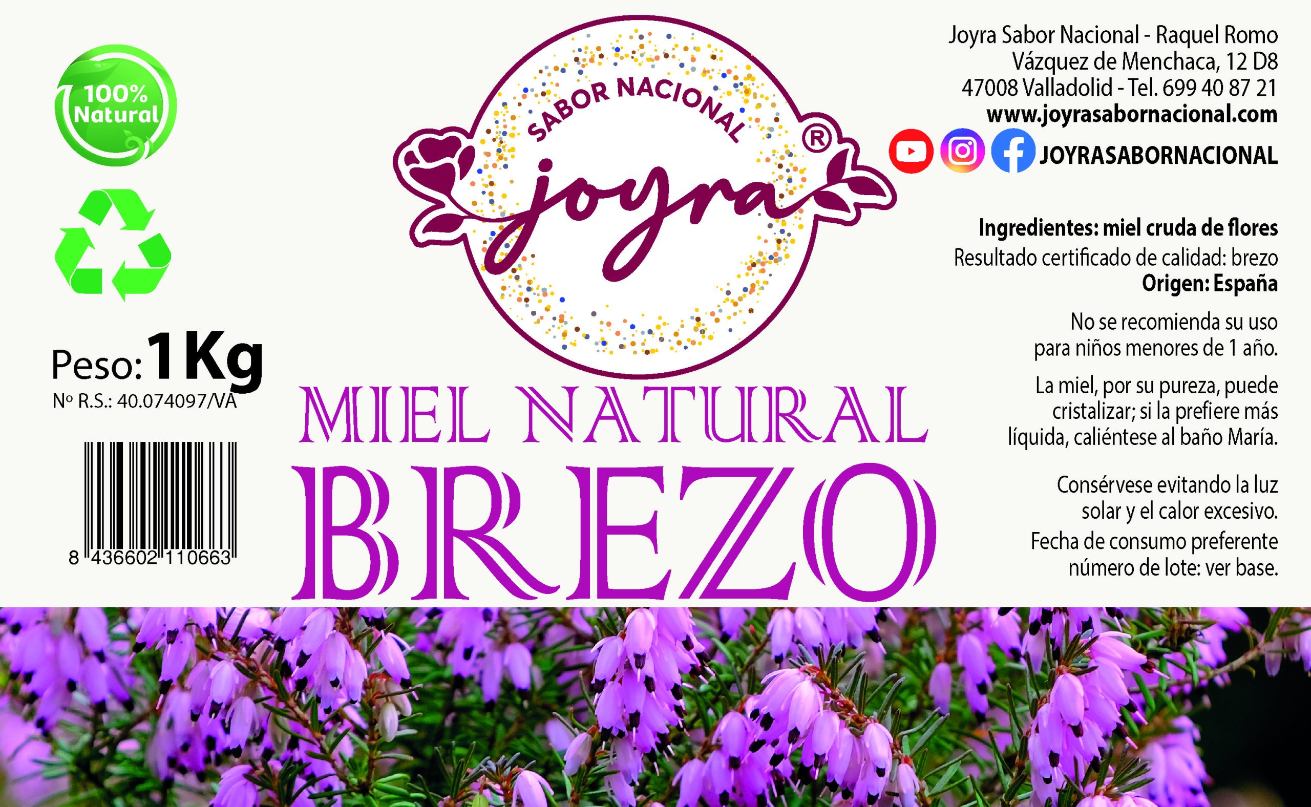 Mostrando la etiqueta de la miel de brezo