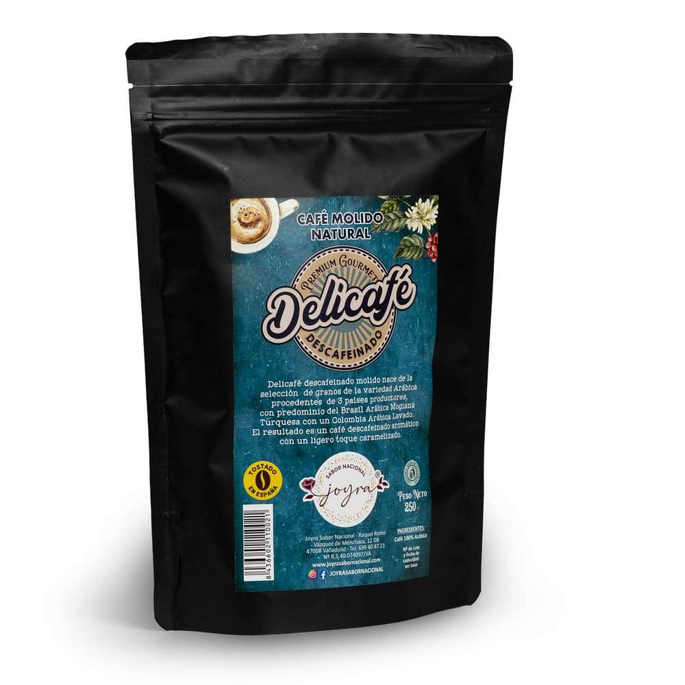 Café Natural Descafeinado Molido 250 gr.