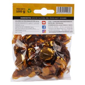 Caramelos con miel y jengibre reverso
