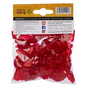 Caramelos con miel y romero reverso