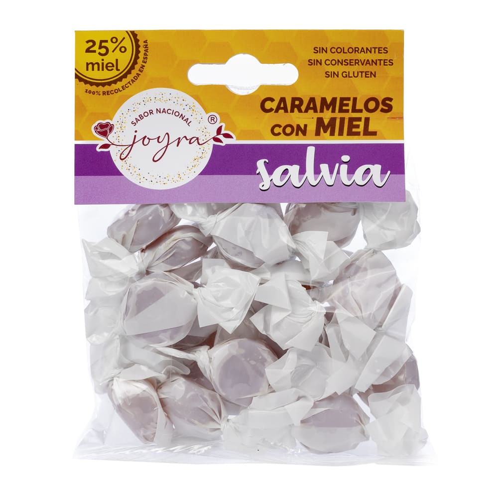 Caramelos con miel y salvia